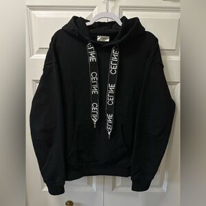 Celine Loose Hoodie In Cotton Fleece